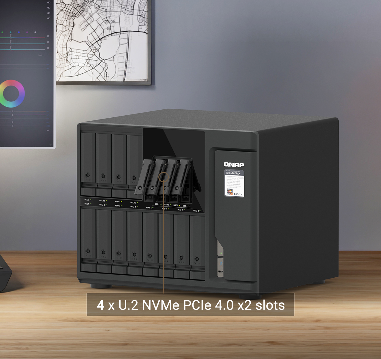 TVS-h1677AX | Enterprise ZFS Hybrid Desktop NAS — Accelerate